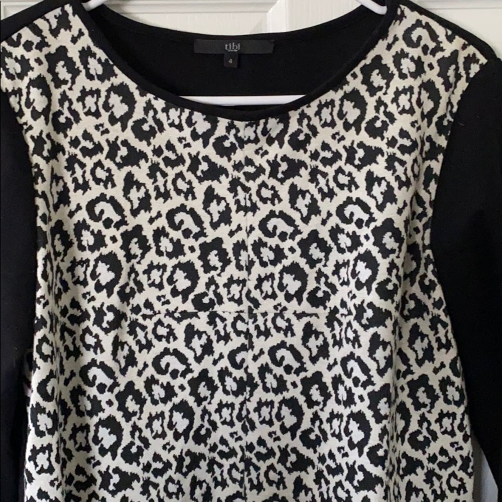 Tibi Leopard Print Sweatshirt With Side Zips - image 4